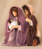 Figurines de Marie, Joseph et l'enfant Jésus