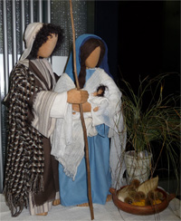Figurines Bibliques de Marie Joseph et l'enfant