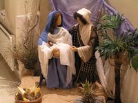 Figurines de Joseph, Marie et l'enfant